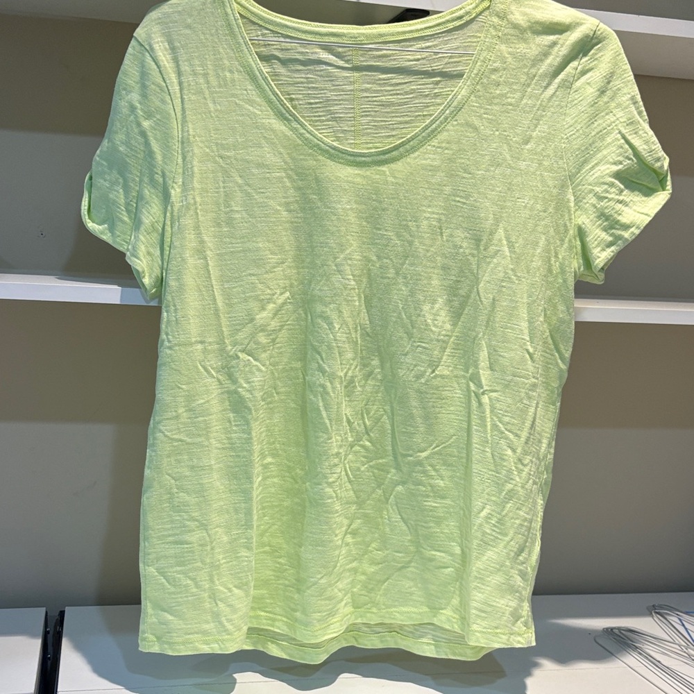 Talbots Lime Short Sleeve Tee